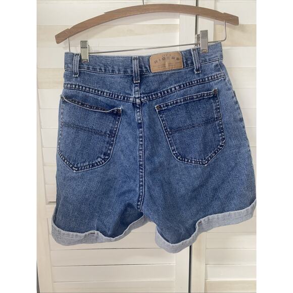 Vintage Riders Denim Shorts Women’s S/M High Rise 100% Cotton Blue Jean Cuffed - Picture 4 of 8